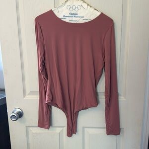 Mauve Long sleeve bodysuit